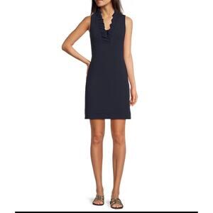 Lilly Pulitzer Tisbury Mini Ruffle Neck Shift Dress
